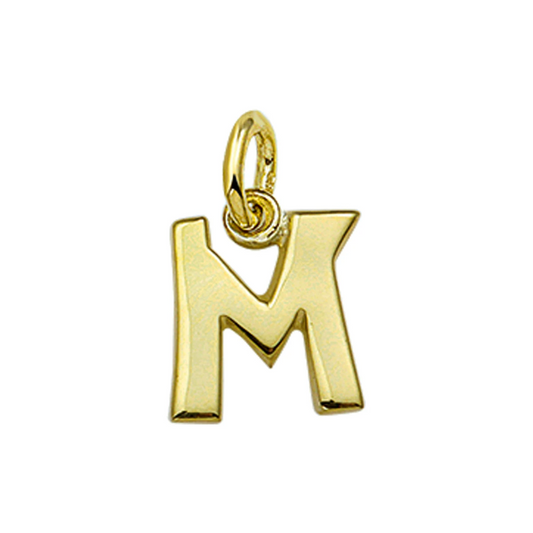 hanger letter 14K geelgoud