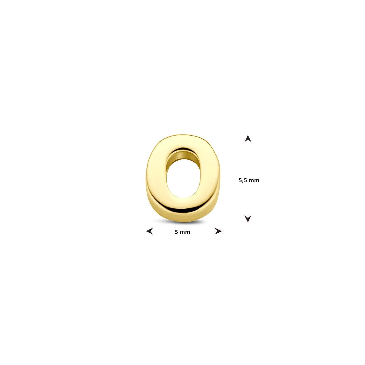 hanger letter 14K geelgoud