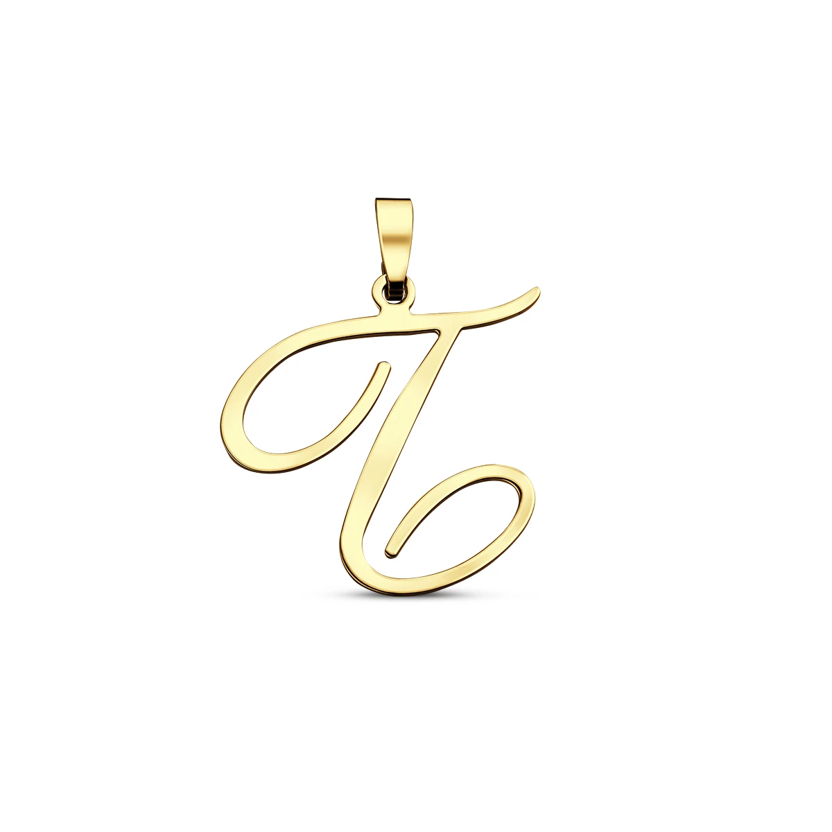 hanger letter 14K geelgoud