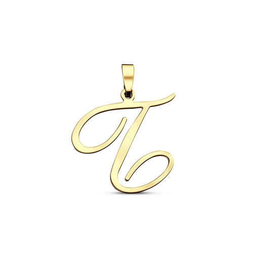 hanger letter 14K geelgoud