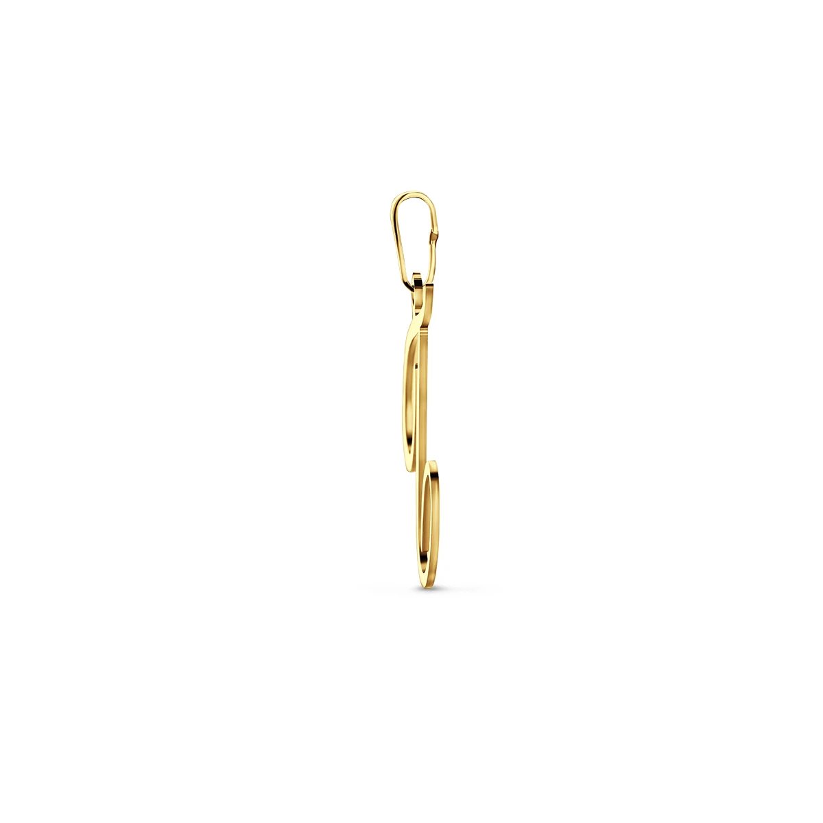 hanger letter 14K geelgoud
