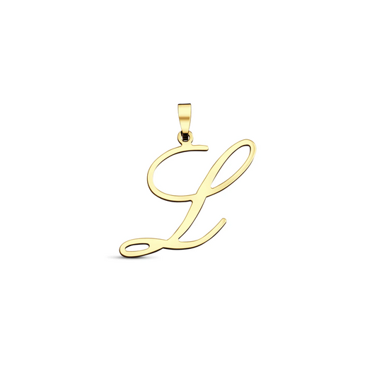 hanger letter 14K geelgoud