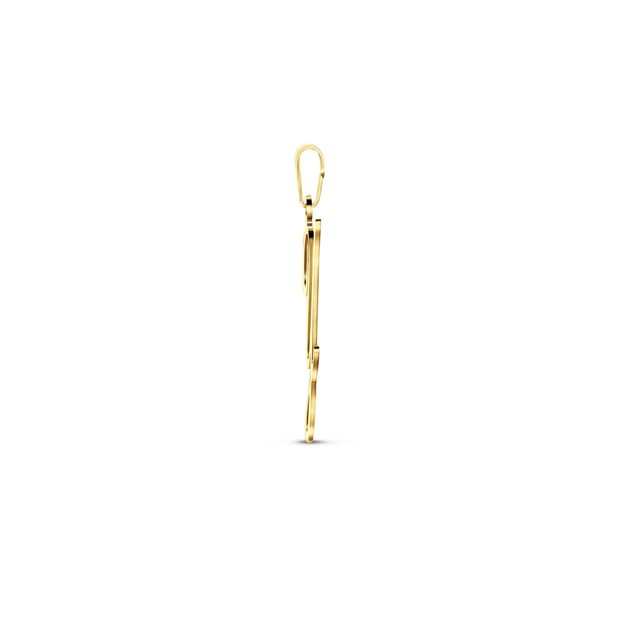 hanger letter 14K geelgoud