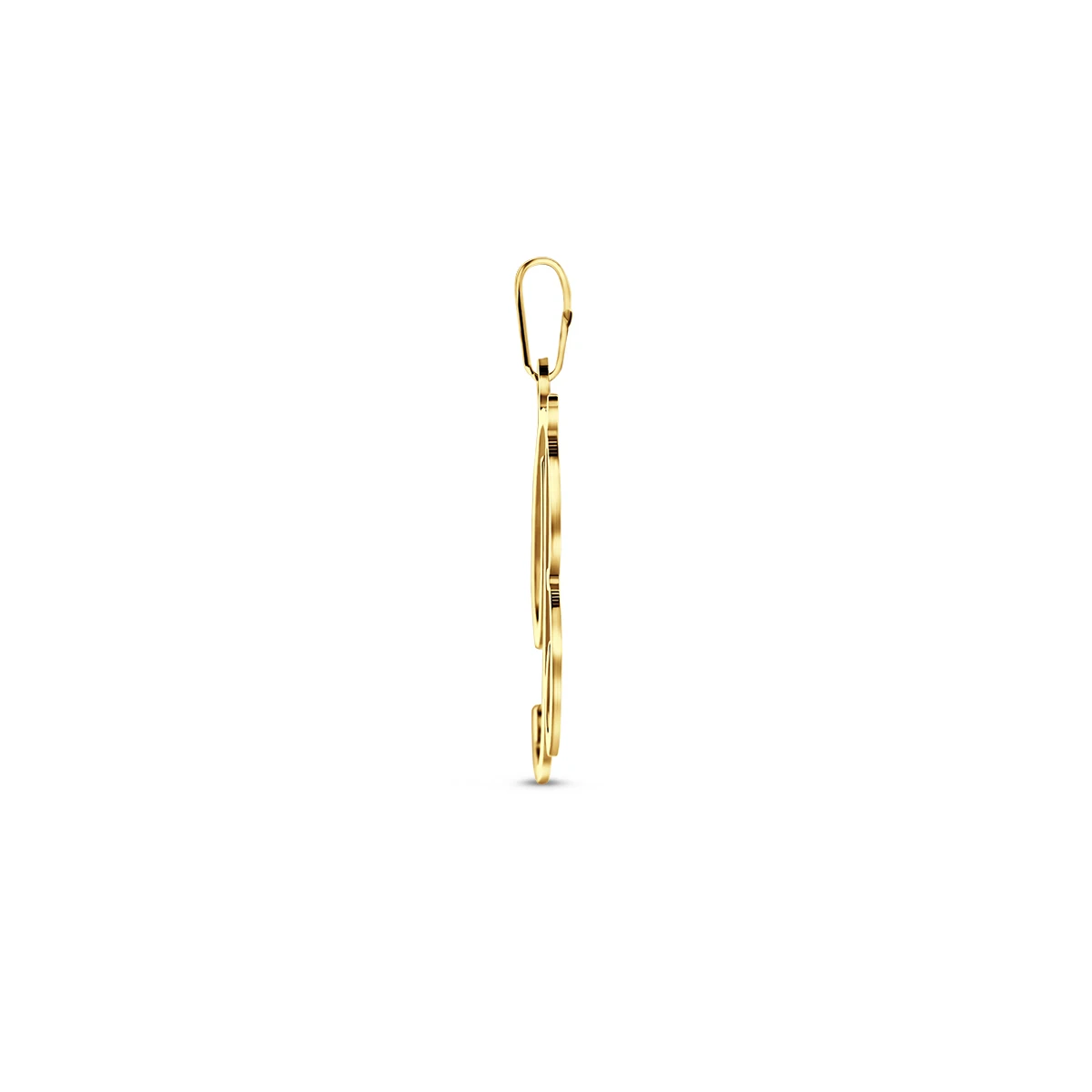 hanger letter 14K geelgoud