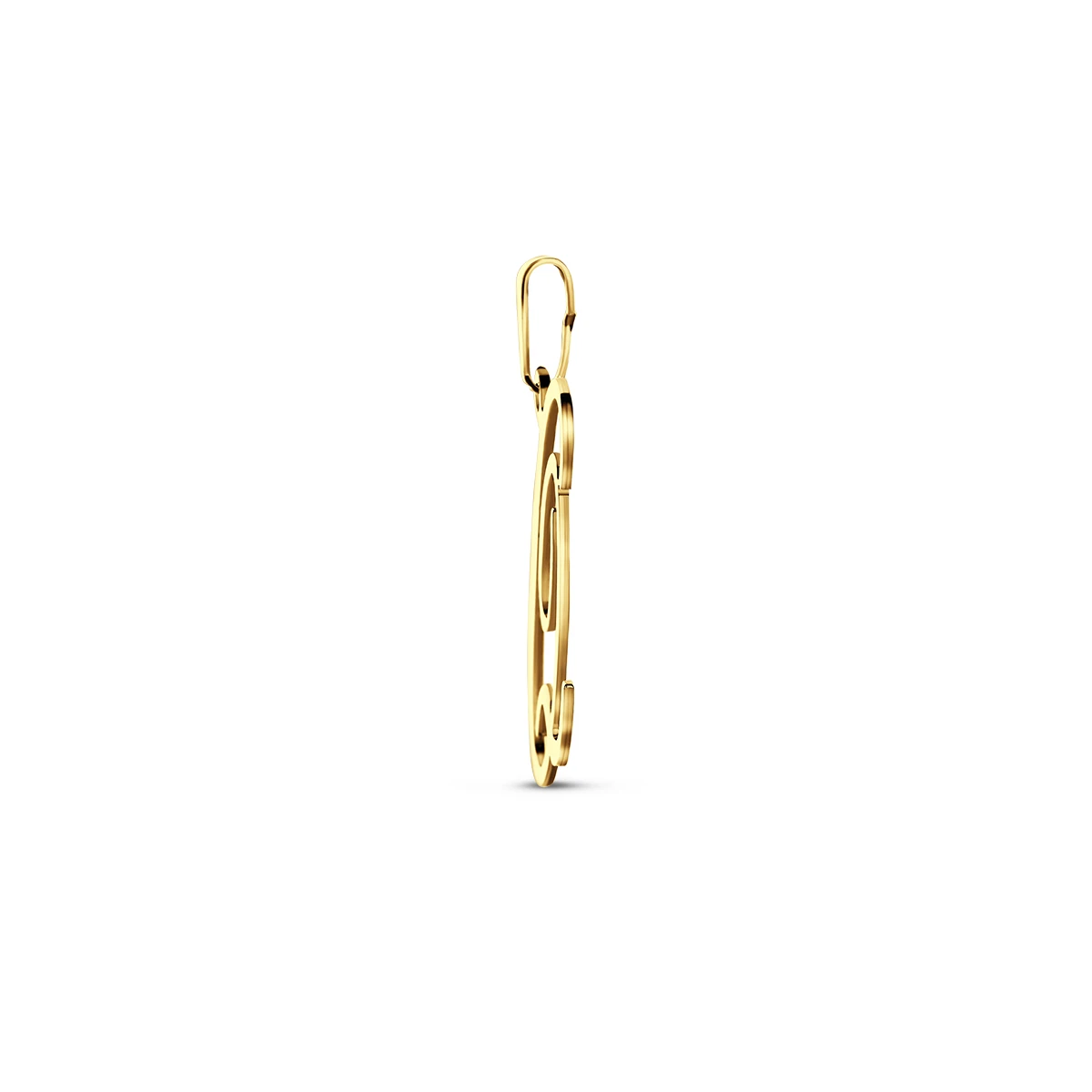 hanger letter 14K geelgoud