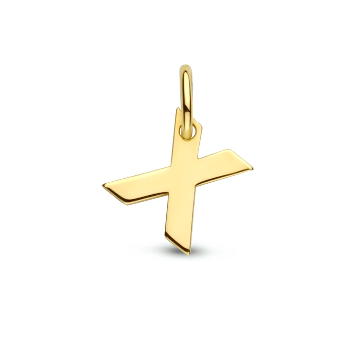 hanger letter 14K geelgoud