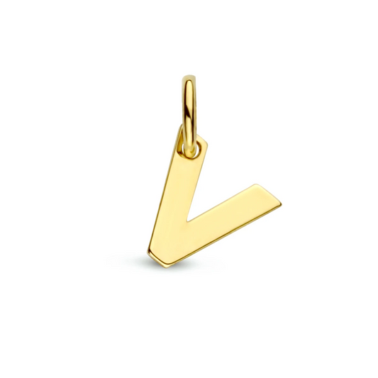 hanger letter 14K geelgoud