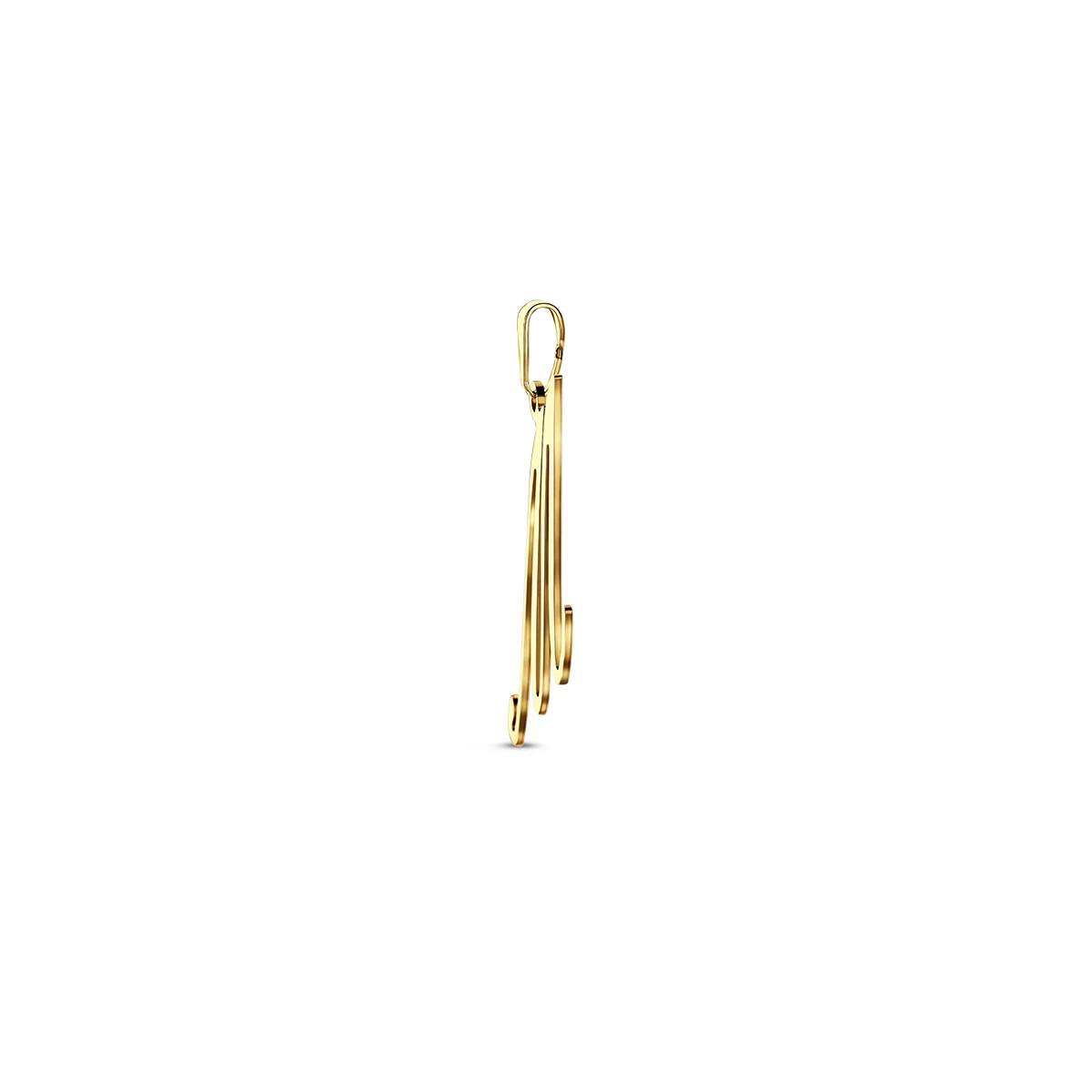 hanger letter 14K geelgoud