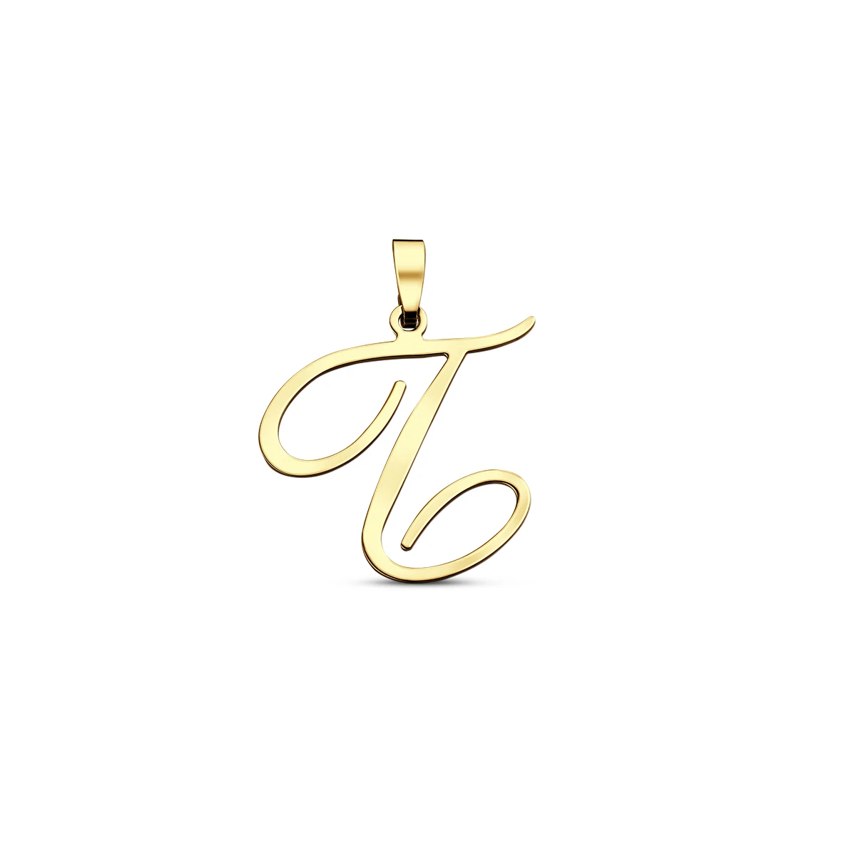 hanger letter 14K geelgoud