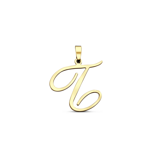 hanger letter 14K geelgoud