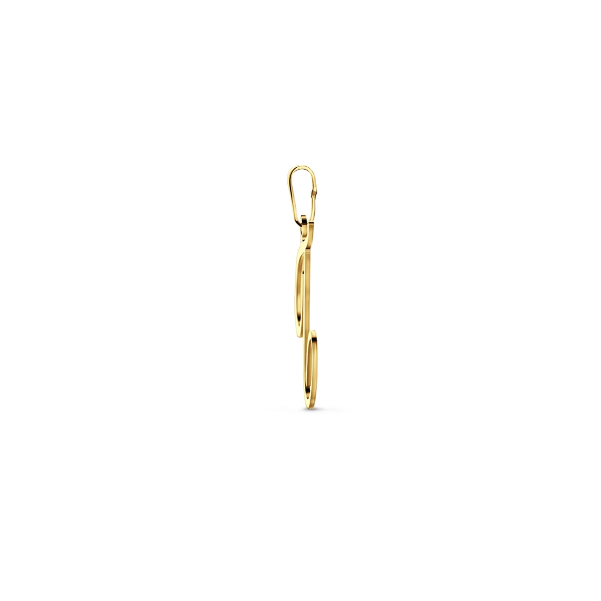 hanger letter 14K geelgoud