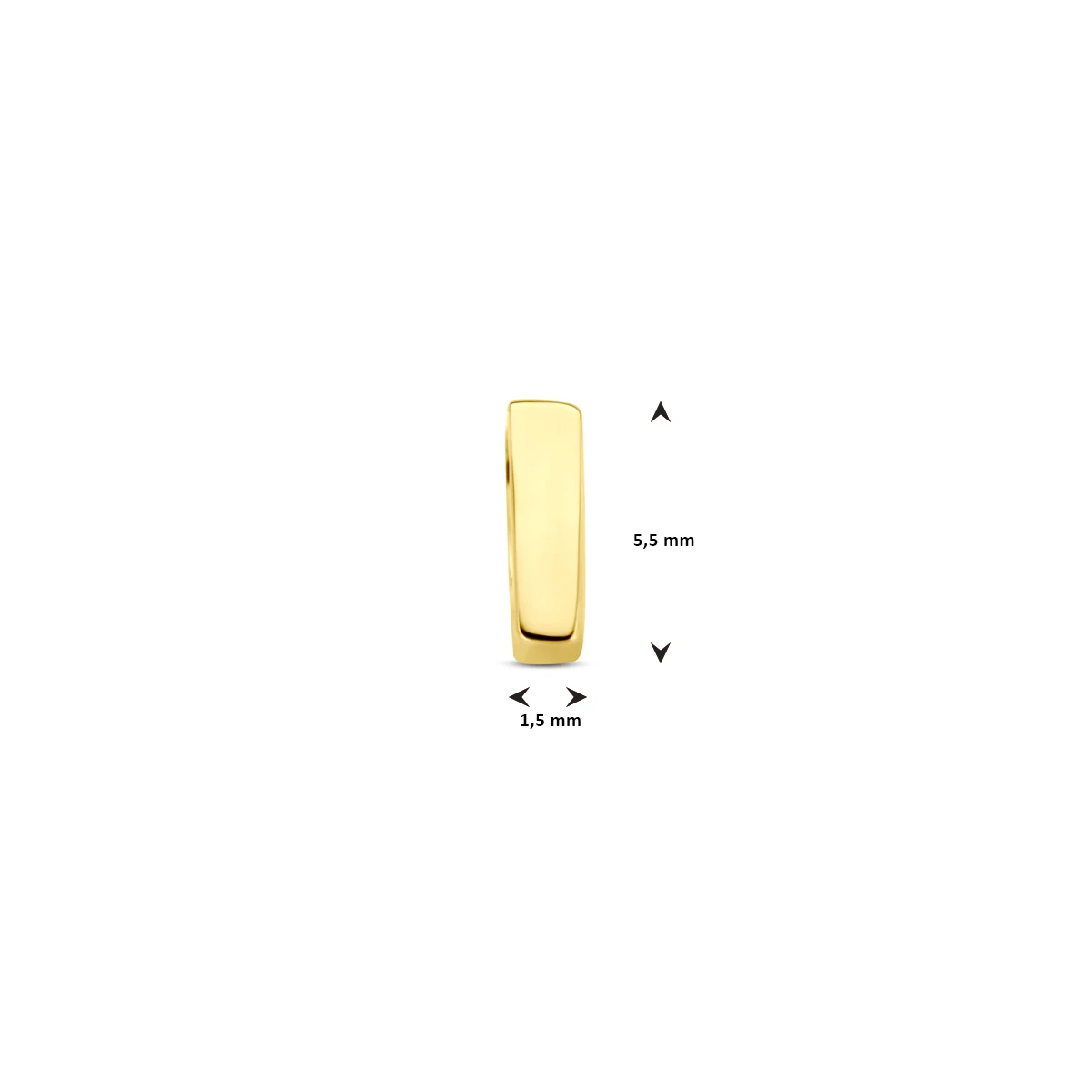 hanger letter 14K geelgoud