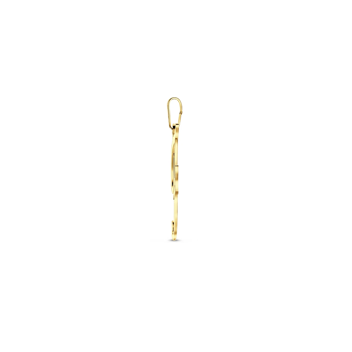 hanger letter 14K geelgoud