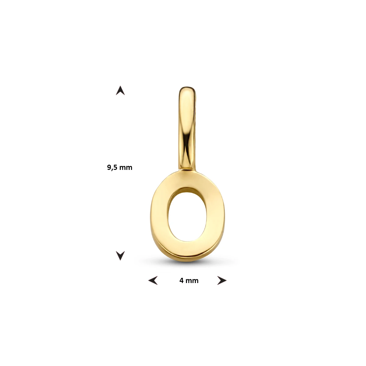 hanger letter 14K geelgoud
