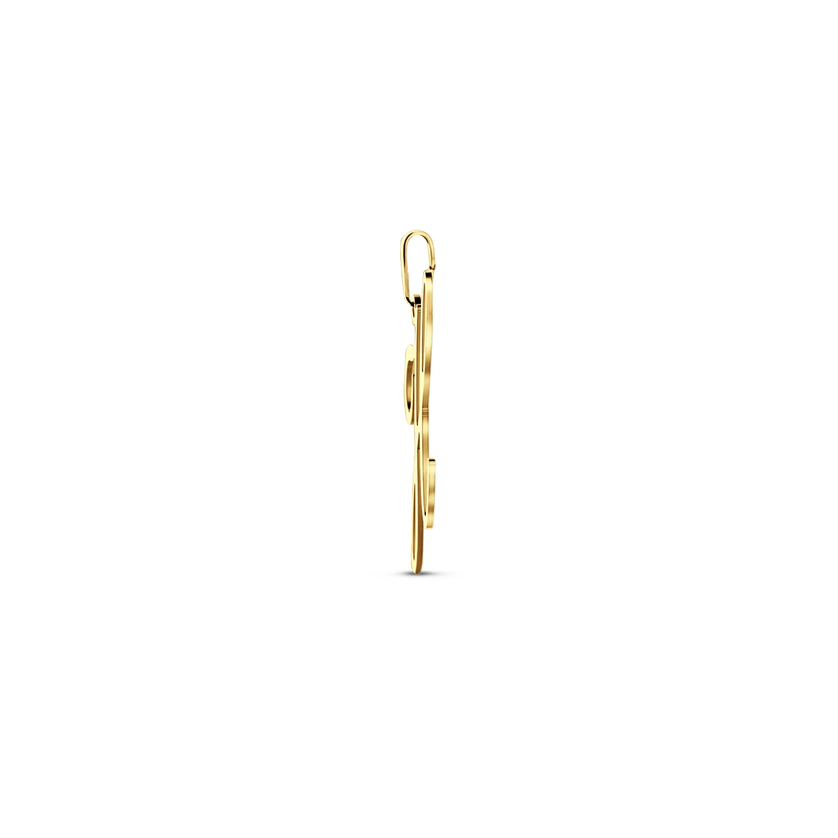 hanger letter 14K geelgoud