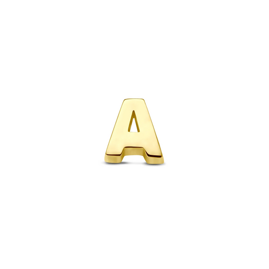 hanger letter 14K geelgoud