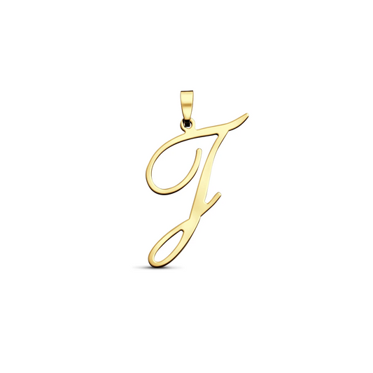 hanger letter 14K geelgoud