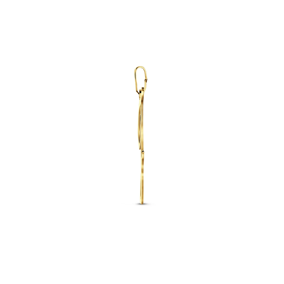 hanger letter 14K geelgoud
