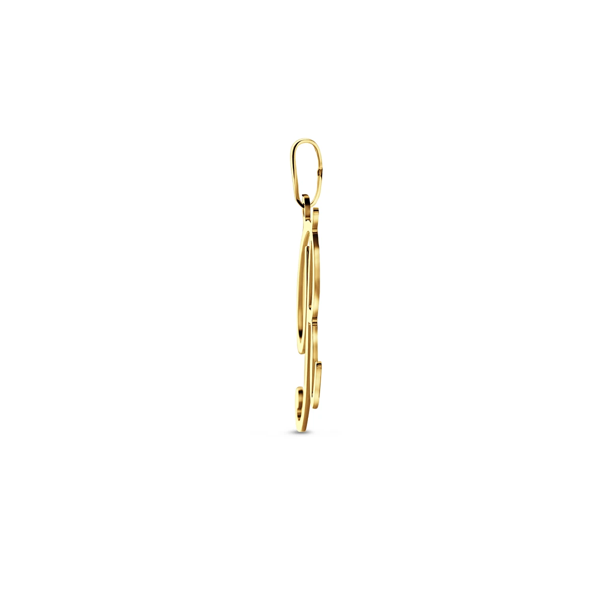 hanger letter 14K geelgoud