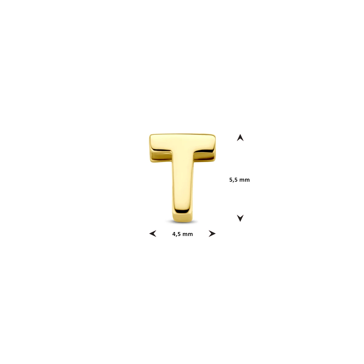 hanger letter 14K geelgoud