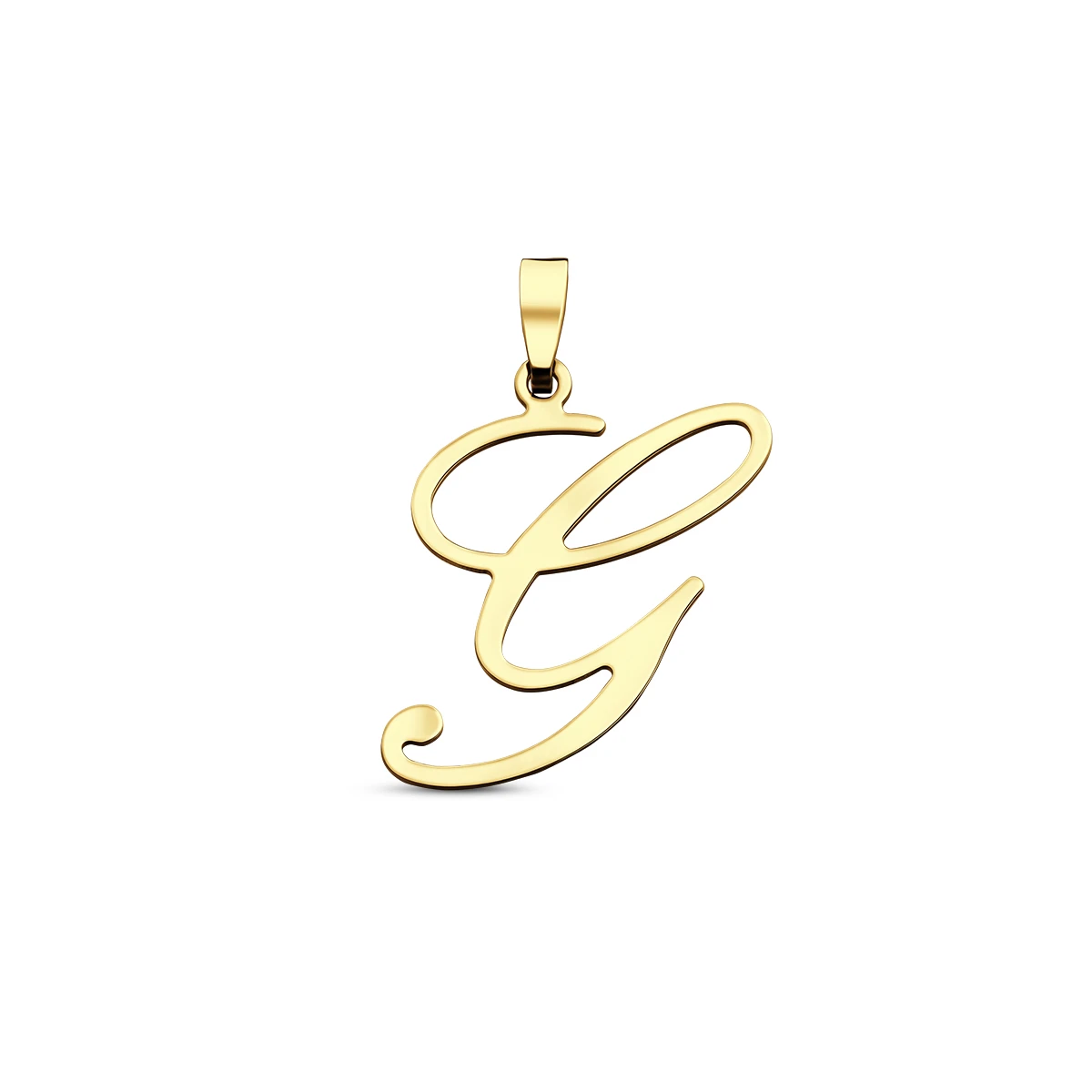hanger letter 14K geelgoud