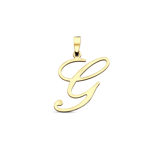 hanger letter 14K geelgoud