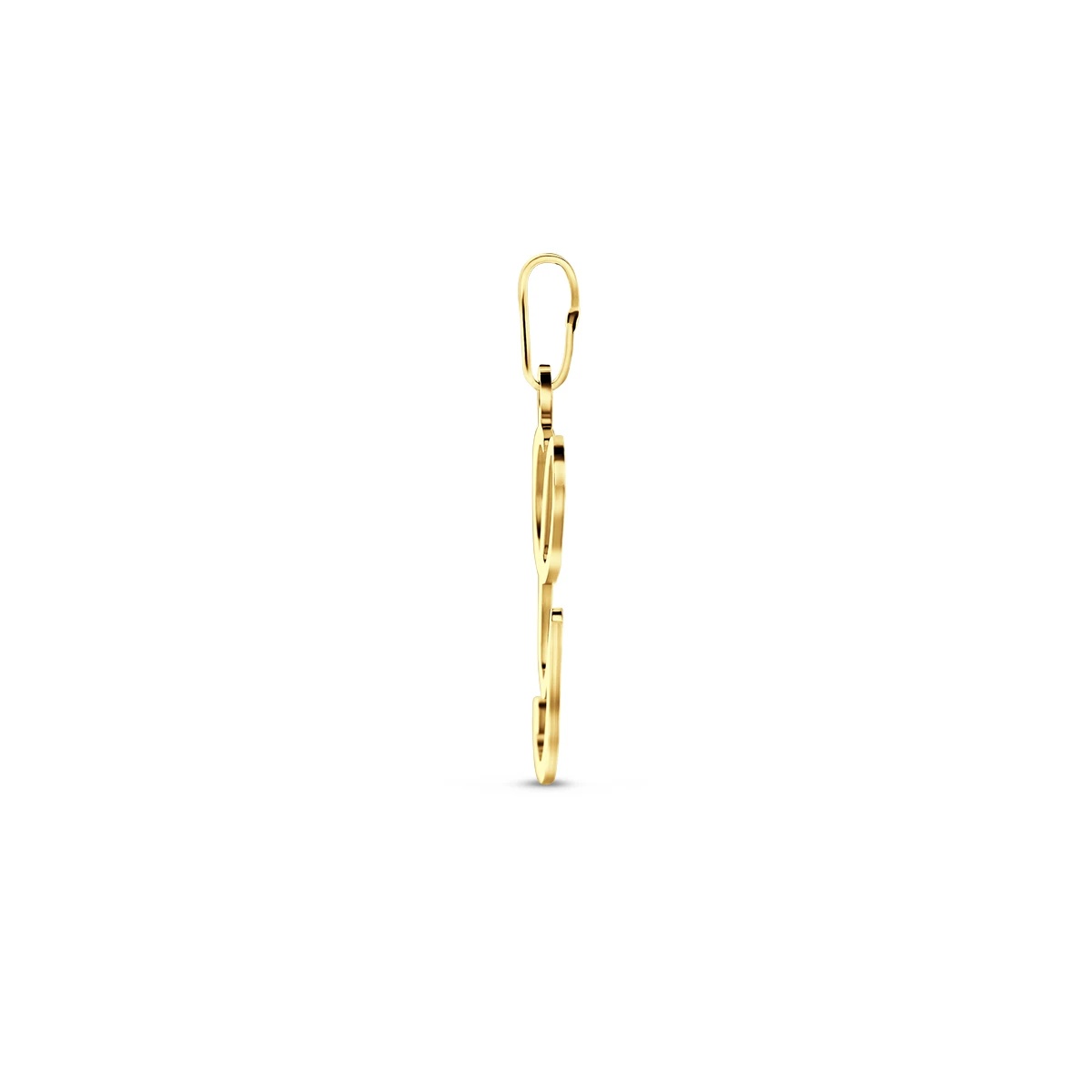 hanger letter 14K geelgoud