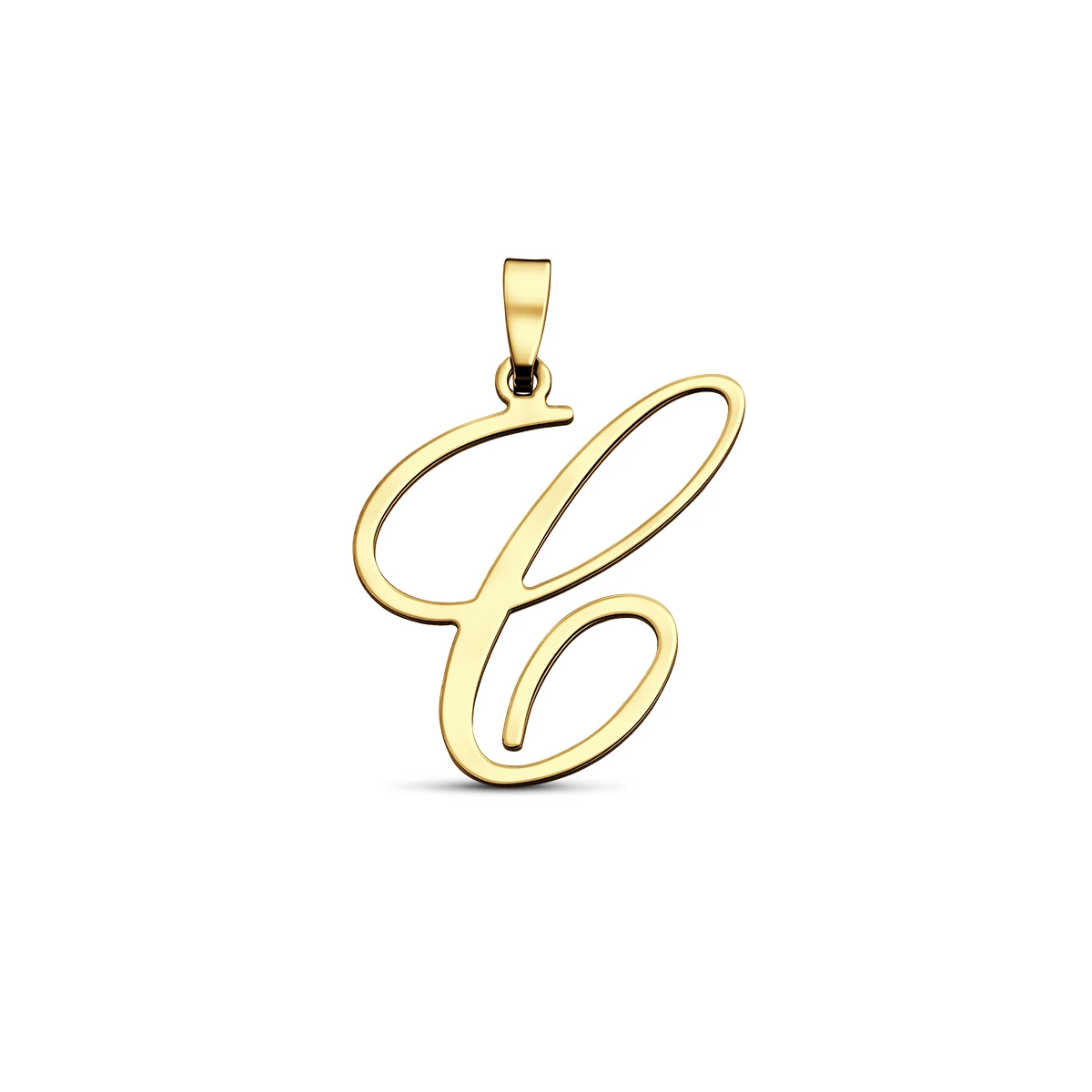hanger letter 14K geelgoud