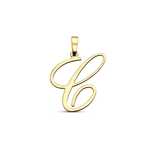 hanger letter 14K geelgoud