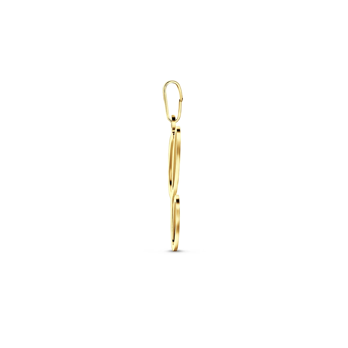 hanger letter 14K geelgoud