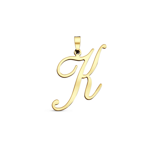 hanger letter 14K geelgoud