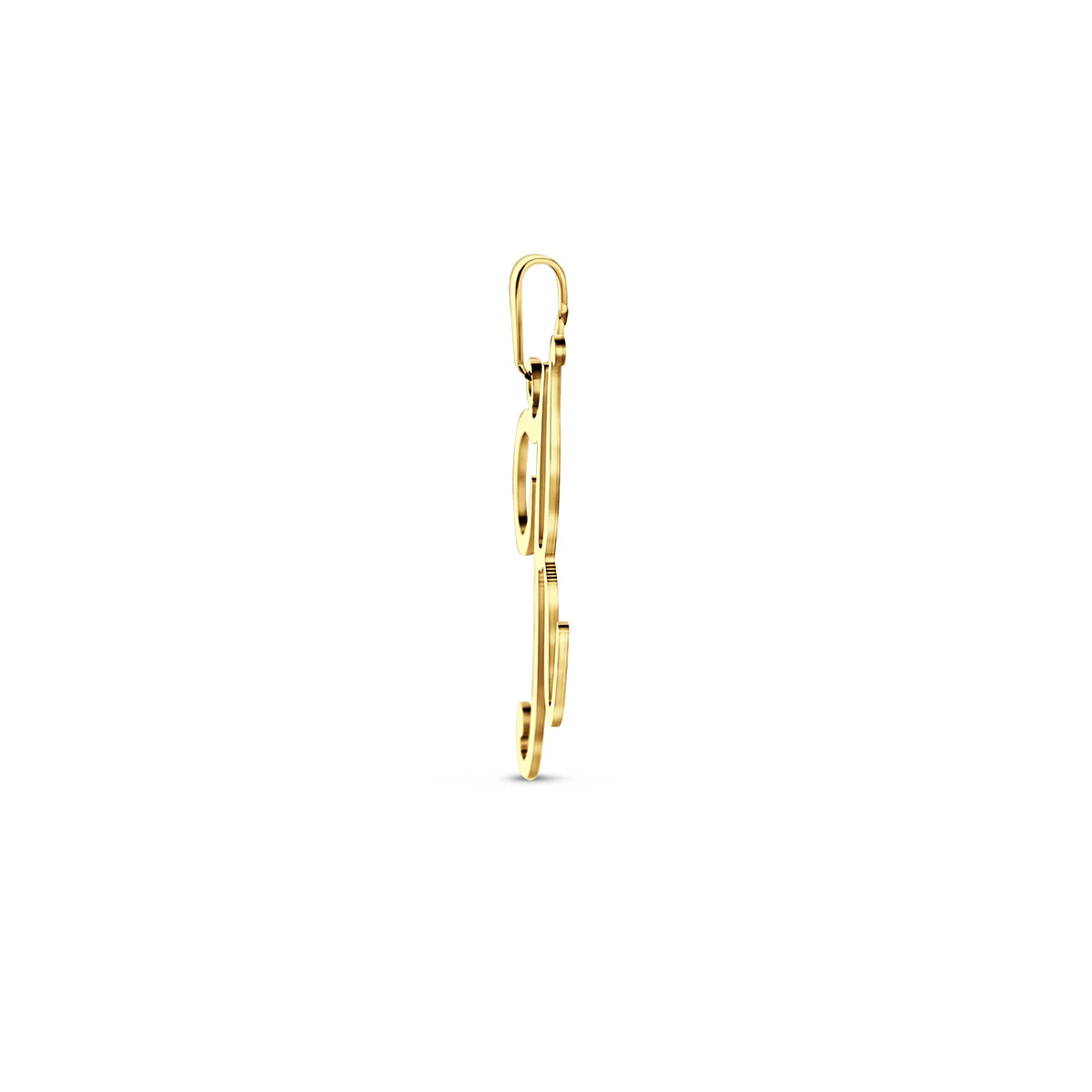 hanger letter 14K geelgoud