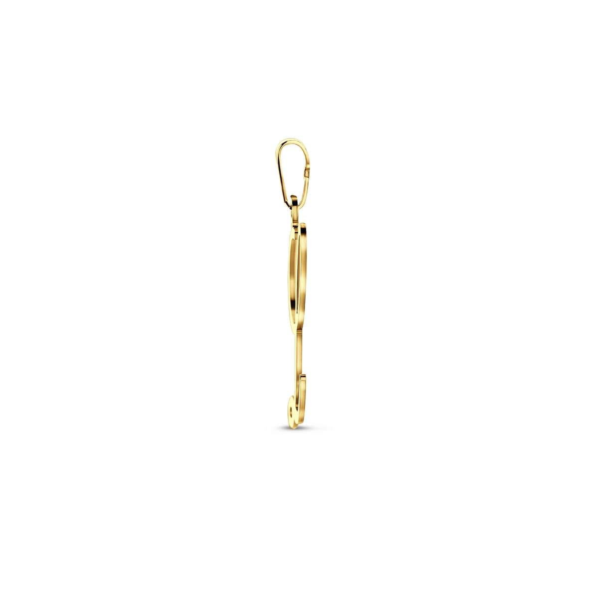hanger letter 14K geelgoud