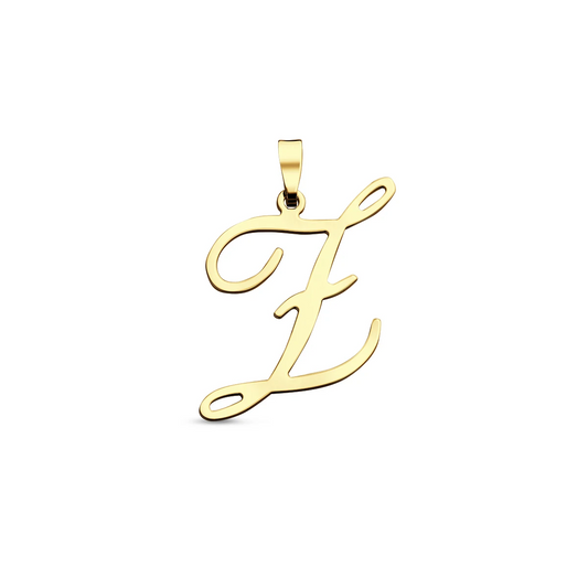 hanger letter 14K geelgoud