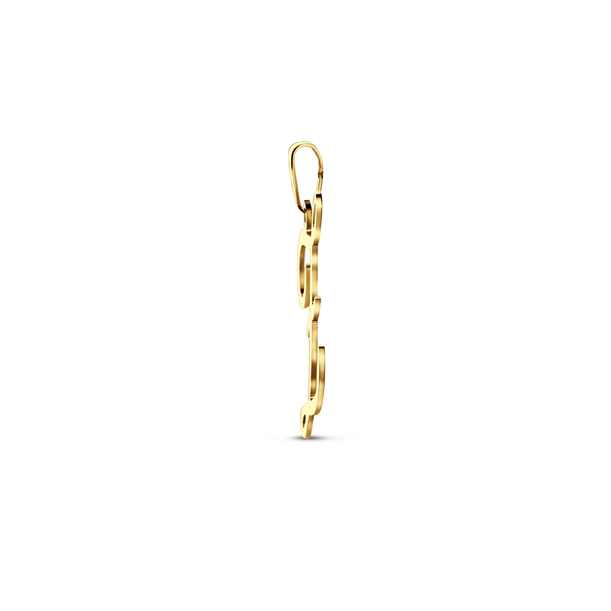 hanger letter 14K geelgoud