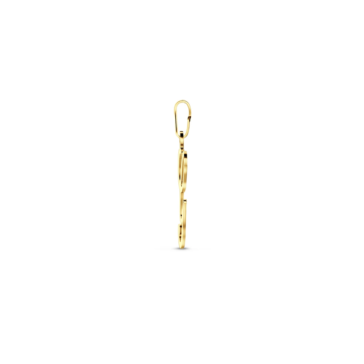 hanger letter 14K geelgoud