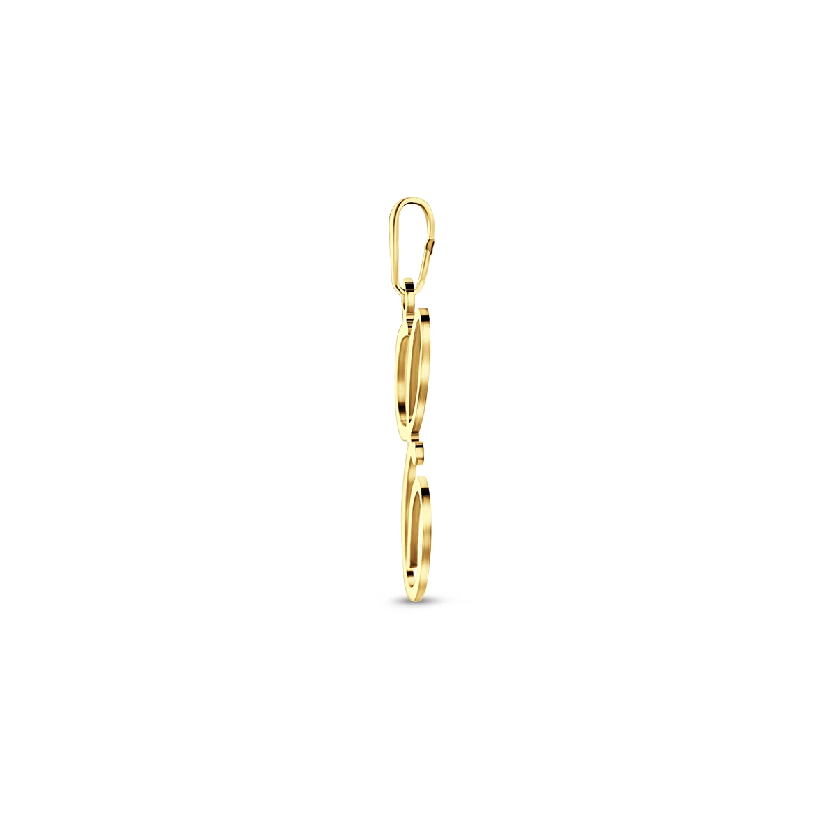 hanger letter 14K geelgoud