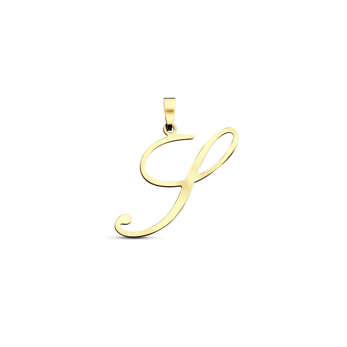 hanger letter 14K geelgoud