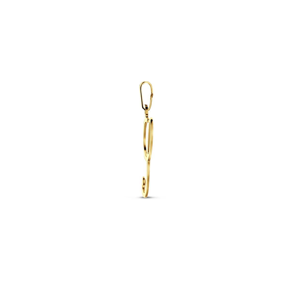 hanger letter 14K geelgoud