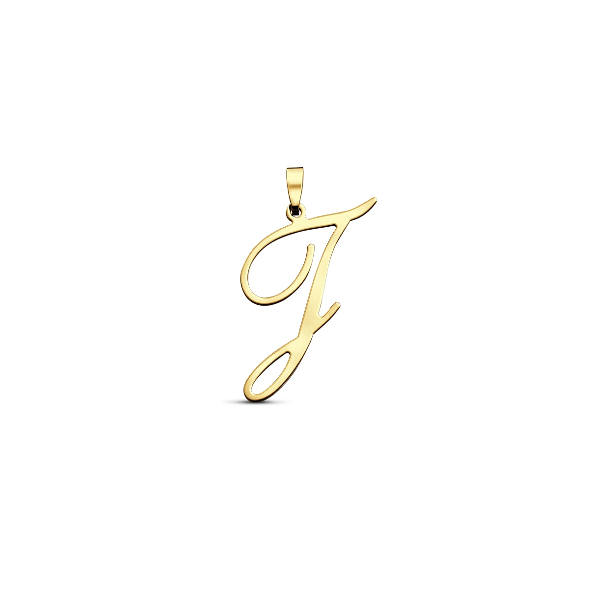 hanger letter 14K geelgoud