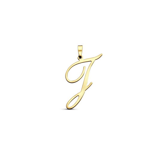 hanger letter 14K geelgoud