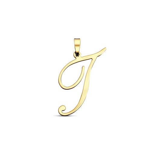 hanger letter 14K geelgoud