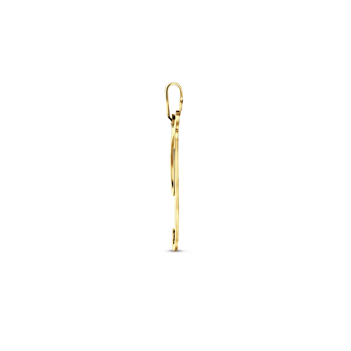hanger letter 14K geelgoud