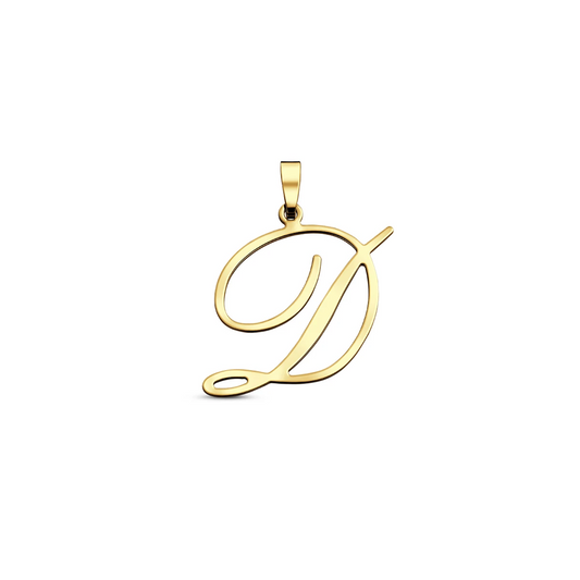 hanger letter 14K geelgoud
