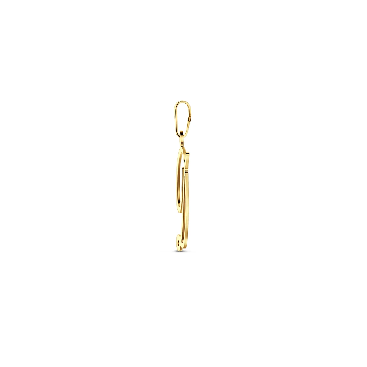 hanger letter 14K geelgoud