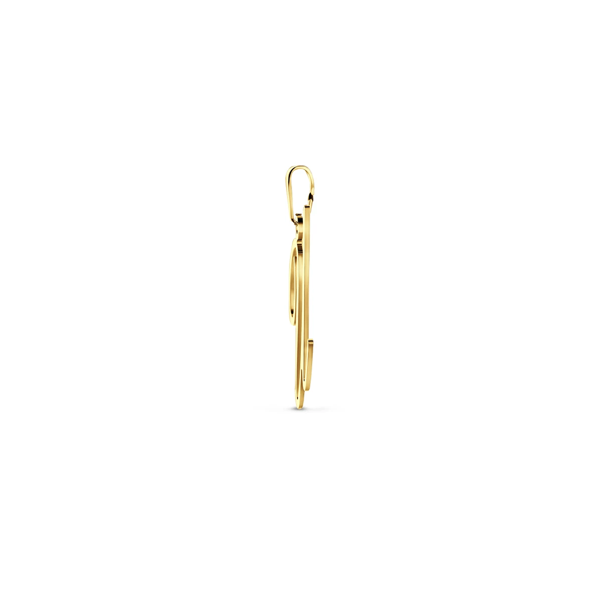 hanger letter 14K geelgoud