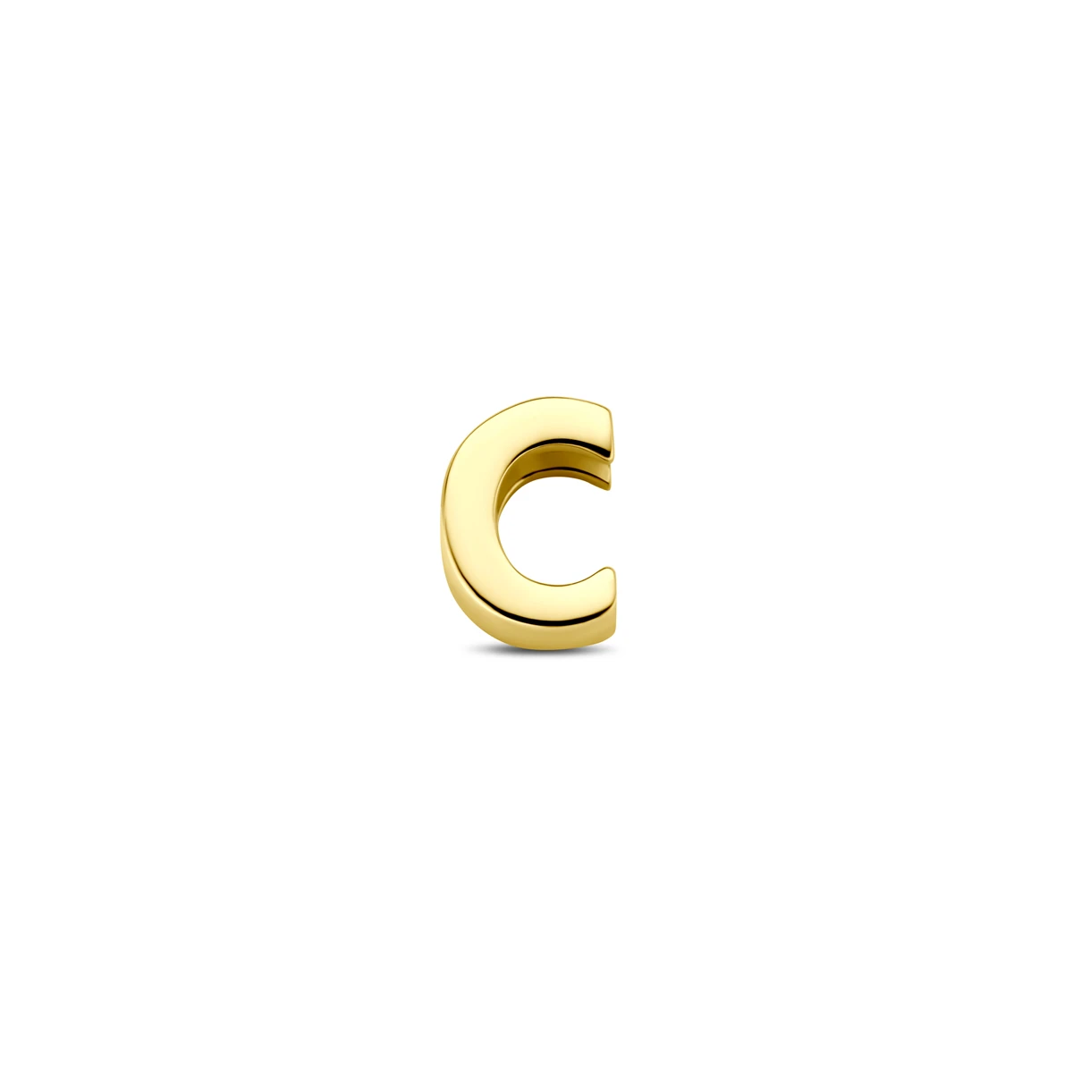 hanger letter 14K geelgoud