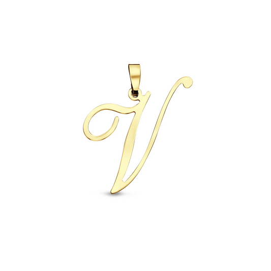 hanger letter 14K geelgoud