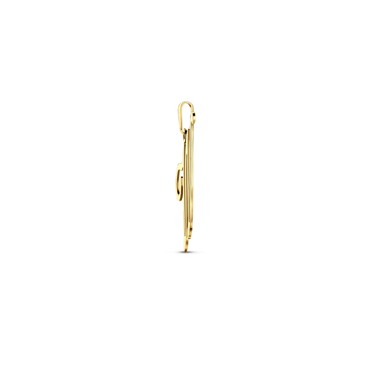 hanger letter 14K geelgoud