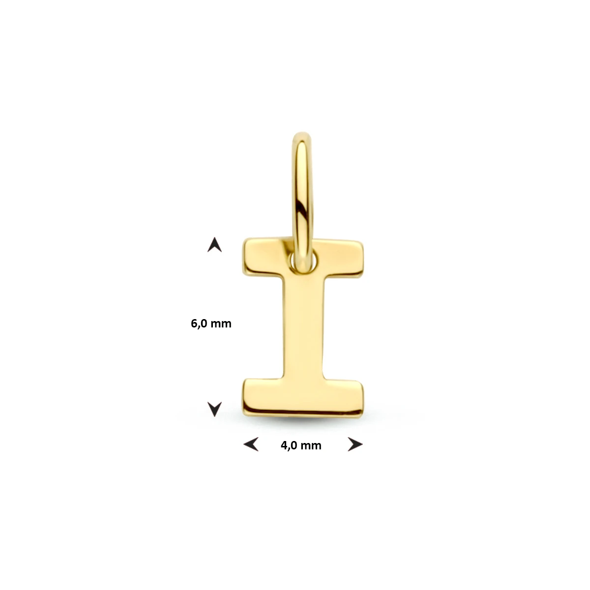 hanger letter 14K geelgoud